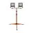 Ledvance LED Floodlight Worklight Tripod Dark Grey 2X50W 9000lm 120D - 840 Cool White | IP65 - Symmetrical
