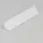 Topmet LED Profile CABI12 E slide - 1m - Complete set - White