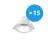 Multipack 15x Noxion LED Downlight Apollo 9W 1100lm 60D - 830 Warm White | 145mm - UGR 