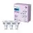 Multipack 3x Philips LED Spot GU10 PAR16 5W 390lm 36D - 840 Cool White