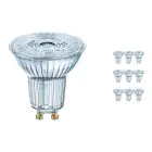 Multipack 10x Osram Performance LED Spot Reflector GU10 PAR16 3.4W 230lm 36D - 927 Extra Warm White | Best Colour Rendering - Dimmable - Replaces 35W